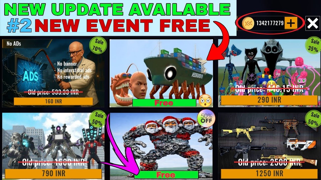 Nexbots in playground mod New updates gogo gaga Boss VS CRABTANIC & DEEP SEA FISH ROCK MONSTER  #2