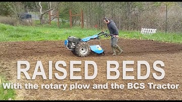 Using the BCS Walk Behind Tractor to Establish Garden Beds in a field of Quackgrass