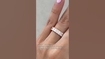 6.20ct Radiant double gallery eternity band