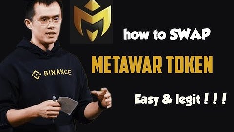 how to withdraw,sell and swap metawar token on trust wallet