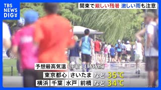「いつまでこの暑さは続くんですかね」三連休中日は全国的に厳しい残暑　水戸・偕楽園では“萩の開花”遅れる｜TBS NEWS DIG