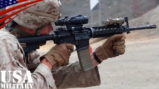 M4カービン & ベレッタM9 射撃訓練 アメリカ海兵隊 [HD] - YouTube