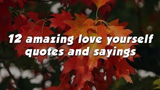 12 amazing love yourself quotes and sayings