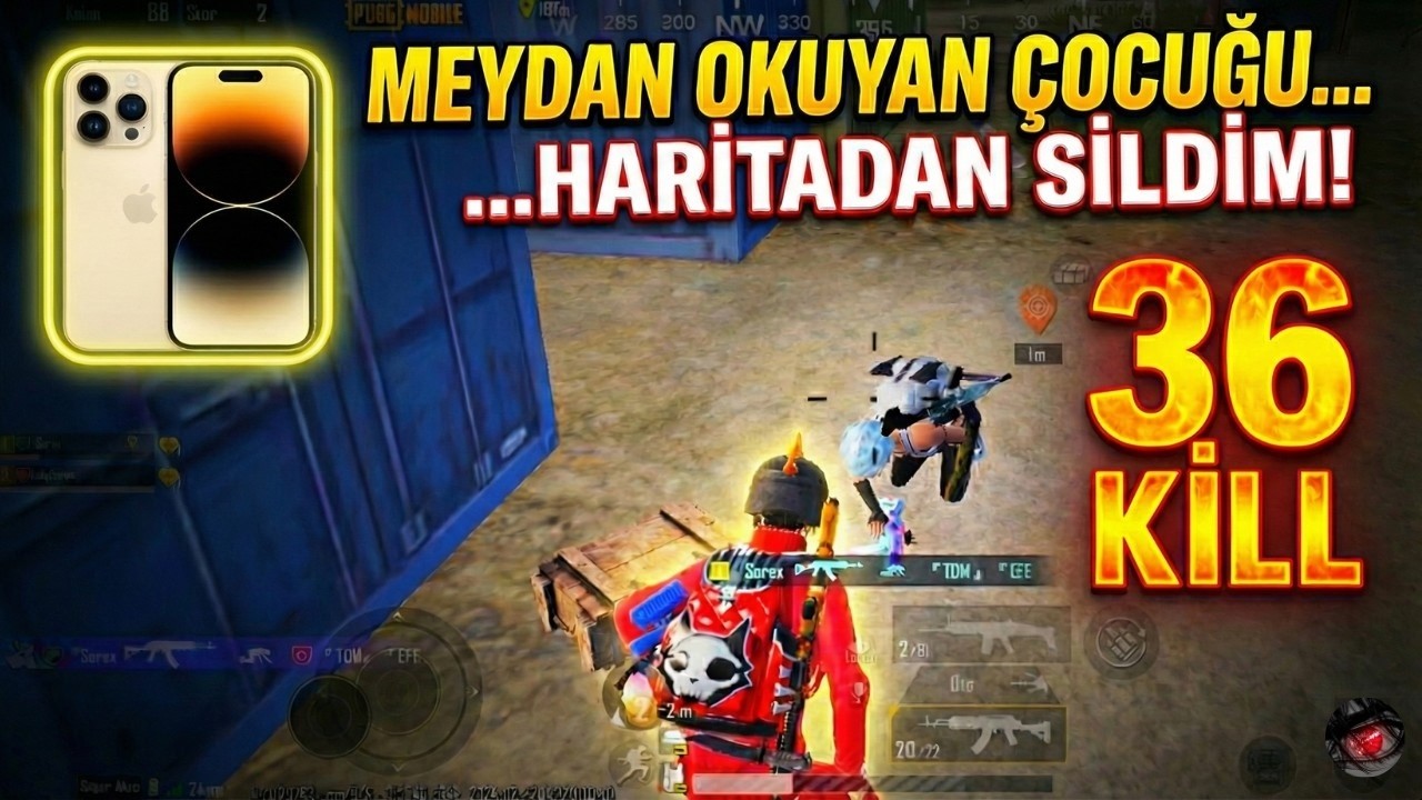 UÇAKTA BANA MEYDAN OKUYAN ÇOCUĞU HARİTADAN SİLDİM! ☠️ 36 Kill + Win (PUBG Mobile)