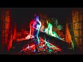 🌈 Rainbow Fireplace Ambience 🔥 Red, Blue & Green Flames for Deep Relaxation