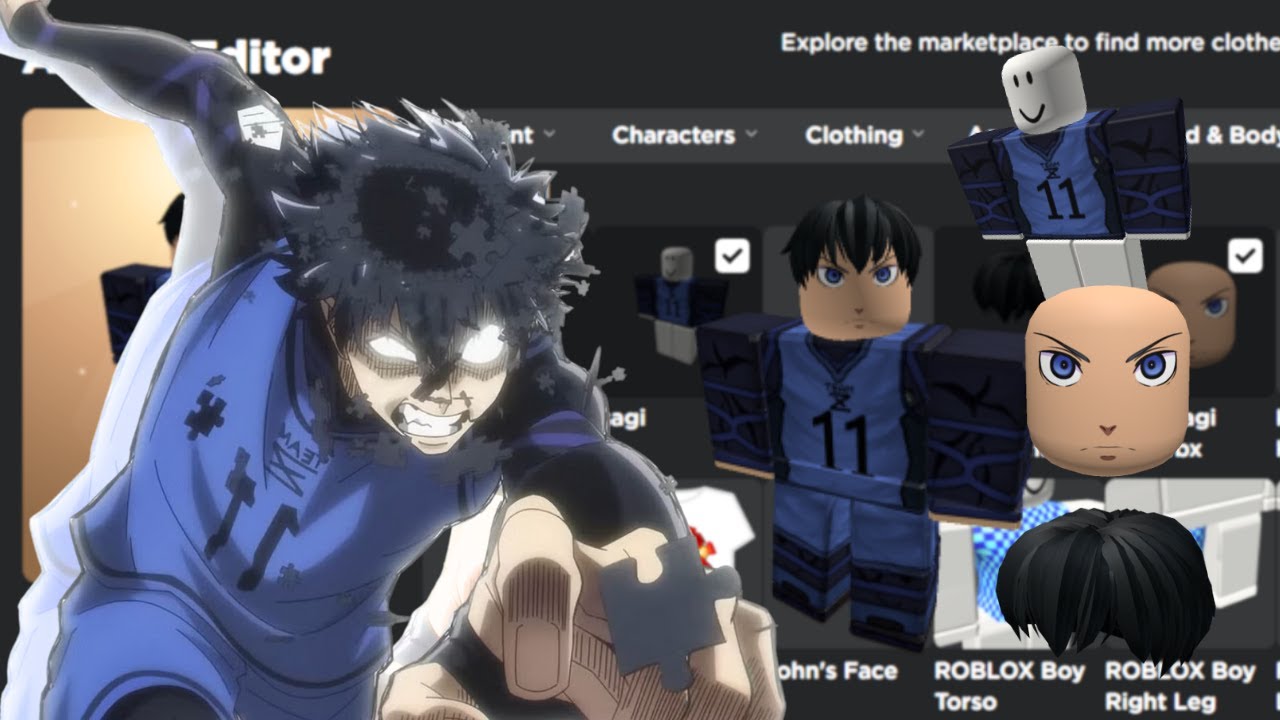 Blue lock Roblox #anime #roblox #bluelock #fyp #isagi #bachira #roblox