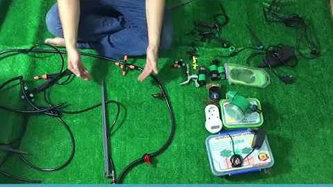 Hướng dẫn lắp đặt hệ thống tưới cây tự động tưới rau, cây cảnh sân thượng, ban công ống 10mm