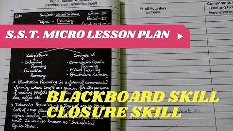 B.Ed. First Year Files | Micro Lesson Plans | S.S.T. Lesson Plan | B.Ed. Assignments |