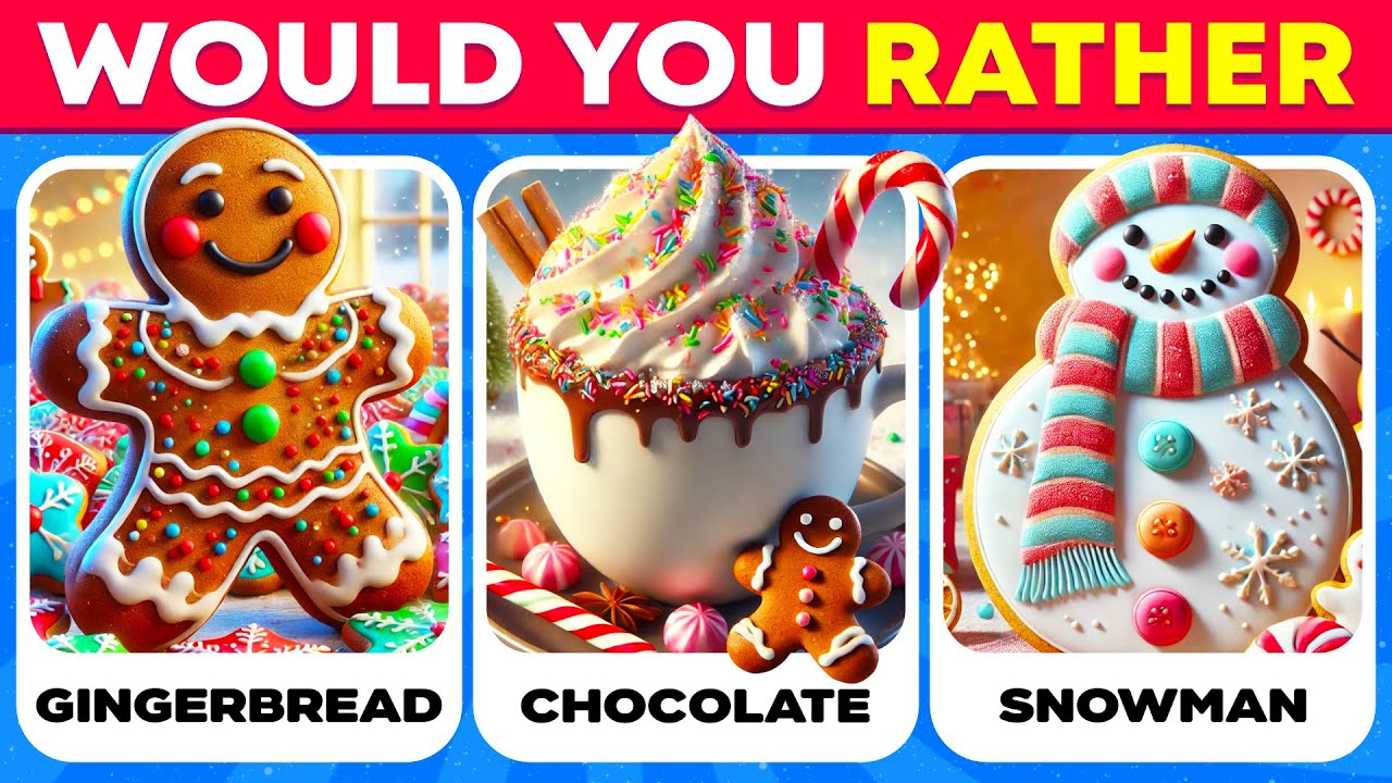 Would You Rather...? ?? CHRISTMAS FOOD Edition ? | Quiz Prime