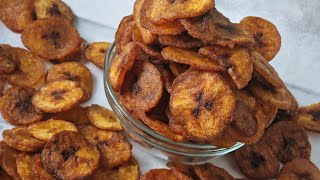 How to make plantain  chips (Ripe)