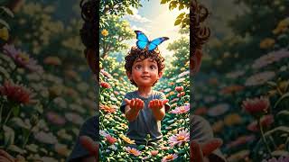 "A little blue butterfly .#ButterflyStory #KidsMoralStory #HealingWithKindness #InspirationalTale"