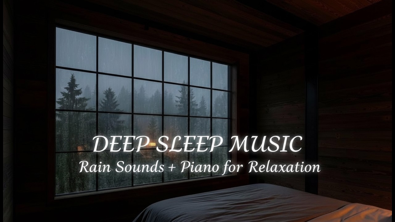 Relaxing Rain Sounds and Soft Piano Music for Deep Sleep, Stress Relief, and Peaceful Nights