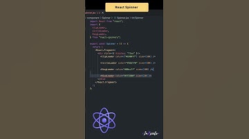 Create Spinner in 30 sec 🌀 | ReactJS  #shorts #reactjs