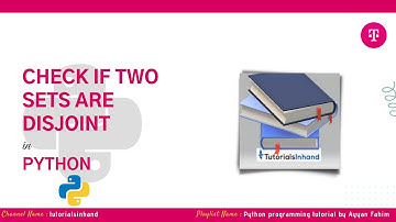 check if two sets are disjoint python