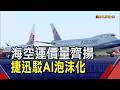 海空運價量齊揚!捷迅駁AI泡沫 "艙位為王"機櫃訂單滿載能見度看到明年｜非凡財經新聞｜20260804