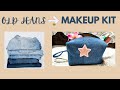 How to Make a Makeup Kit from Old Jeans | Step-by-Step Sewing Tutorial