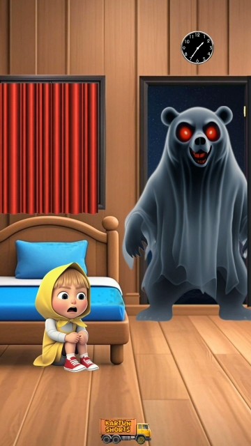 Masha and the Bear Ghost 😱😱😱 .. #shorts #cartoon