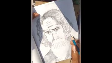 Rabindranath tagore skatch short/Rabindranath tagore skatch #md-samim-official-art