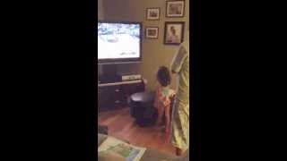 Cute Baby Yells At Spurs Part 1