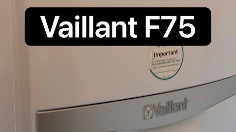 Vaillant F75 fault sensor replacement