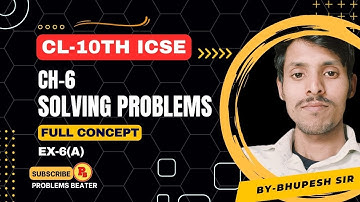 Solving Problems(Based on Quadratic Equations)|| Ch-6 || Concept || Ex-6(A)|| MCQ