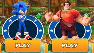 Sonic Dash vs Wreck It Ralph Run - Movie Sonic vs All Bosses Dr.Eggman & Zazz Android Gameplay screenshot 5