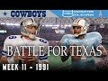 The Battle for Texas! (Cowboys vs. Oilers, 1991) | NFL Vault Highlights