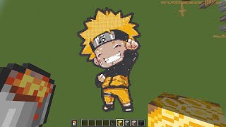 How To Draw Naruto in Minecraft ? | Pixel Art