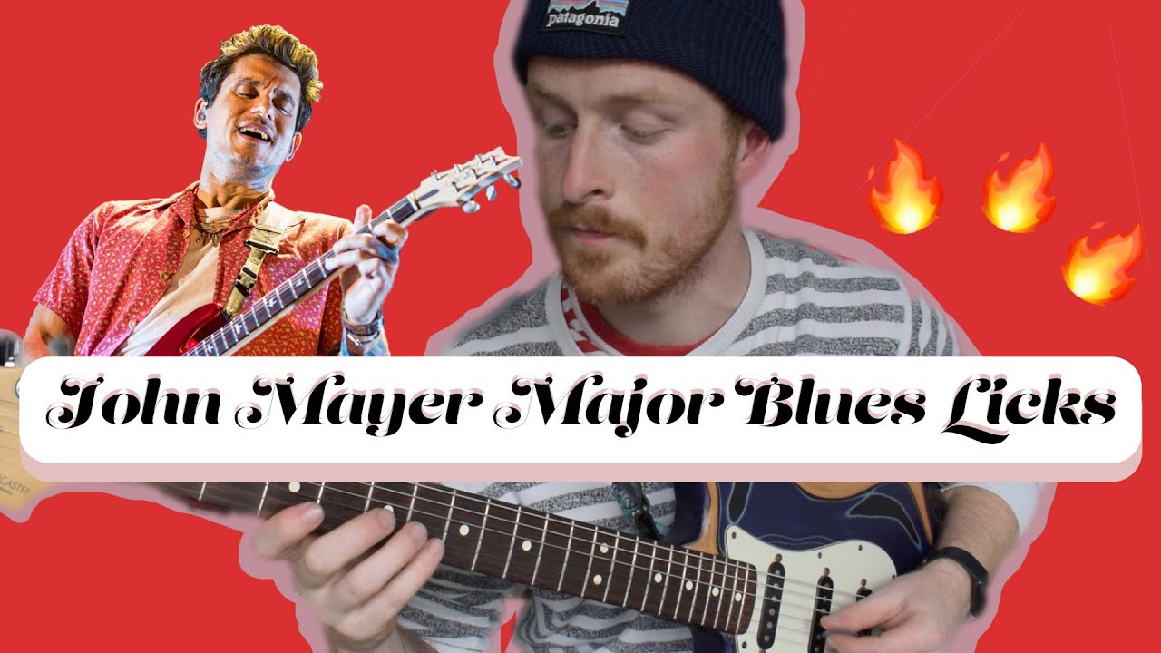 How to play - Two ICONIC John Mayer Major Blues Licks