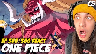 LUFFY ZUMBI! OARS VS CHAPÉUS DE PALHA?! - React One Piece EP 355 e 356