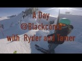 A Bluebird day @Blackcomb Mtn, Double and Triple Blacks with Ryder and Rad Mom Tamer