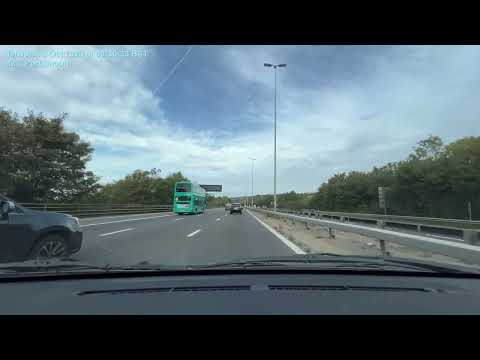 🇬🇧57 minutes Relaxing Car Travel | Waterlooville Fareham Round-Trip