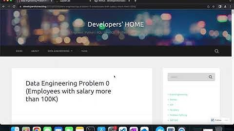 Data Engineering Problem 0 (Employees with salary more than 100K) PostgreSQL | PySpark | Spark SQL