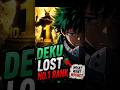 Where Deku actually ranks now🤔 #mha