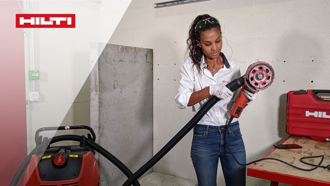 Hilti Live Demonstration Live De La Derniere Generation De Ponceuse Beton Youtube