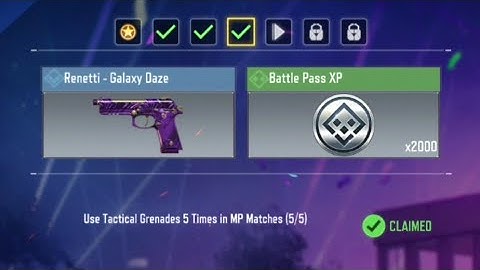Call of Duty Mobile Use Tactical Grenades 5 Times in MP Matches Task Complete