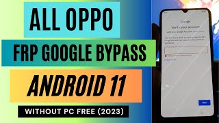 Oppo Android 11 FRP Bypass Google Account Unlock Without PC (Latest Method)