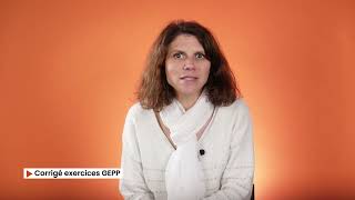 Chapitre 8 - Correction des exercices GEPP