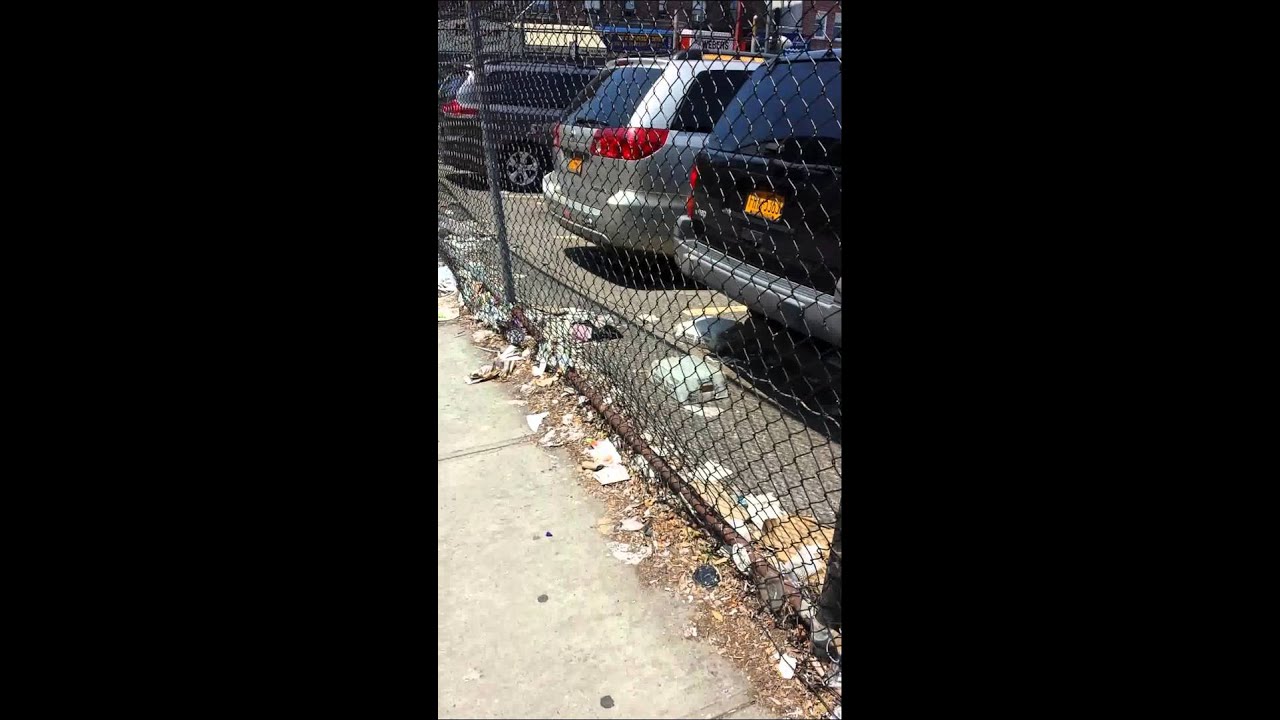 Filth and Garbage in US Postal Garage at Blythbor
