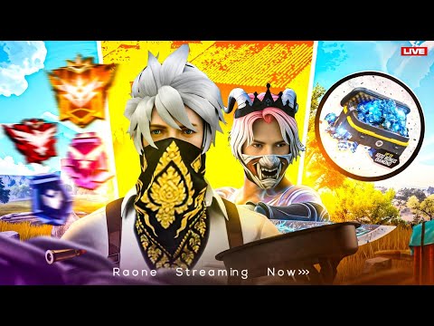 🔴 FREE FIRE LIVE REDEEM CODE GIVEAWAY || RANKED PUSH WITH TEAM CODE #freefire #giveaway