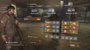 PTS 1.6.01 Loadouts | The Division