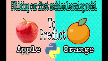 Building Our First Machine Learning  Model to Differentiate Between an Apple and an Orange