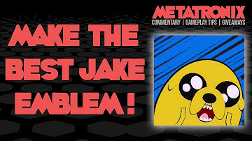 EMBLEM HOW TO: JAKE of Adventure Time! (Black Ops 2 Emblem Editor Tutorial)