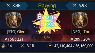 Evony BoC: STG 187 Vs NFG 333 (Junior RD 3 W3)