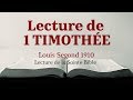 1 timothe bible louis segond 1910