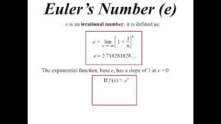 11X1 T14 04 exponential functions & eulers number 2026