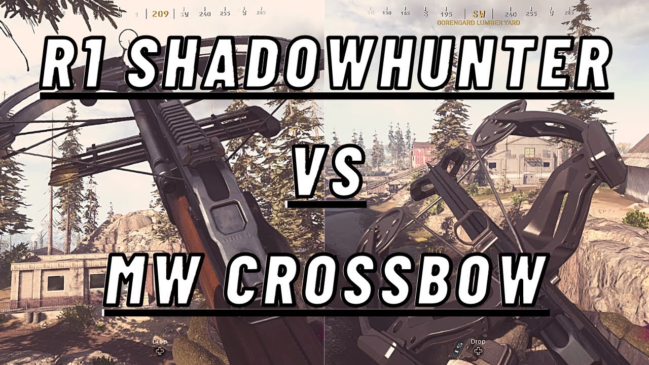 R1 Shadowhunter vs MW Crossbow in WARZONE: CW SEASON 2 | Crossbow Comparison | Kingslayer Gameplay