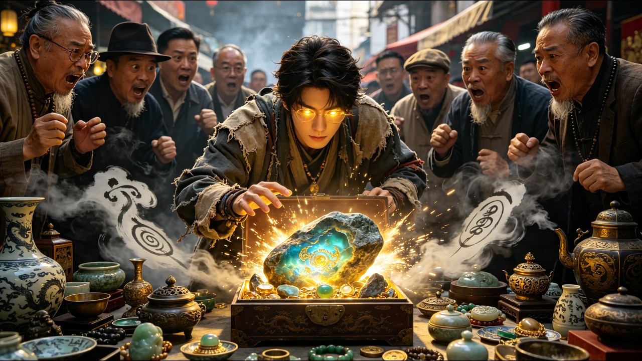 Chàng nghèo xem đồ cổ, hóa đá thành vàng#phimhay #phim #review #drama