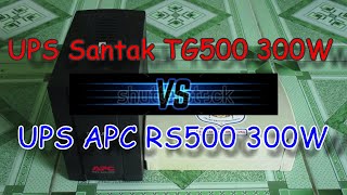 so snh ups tg500 300w tự ngắt vs ups apc rs500 300w ko ngắt