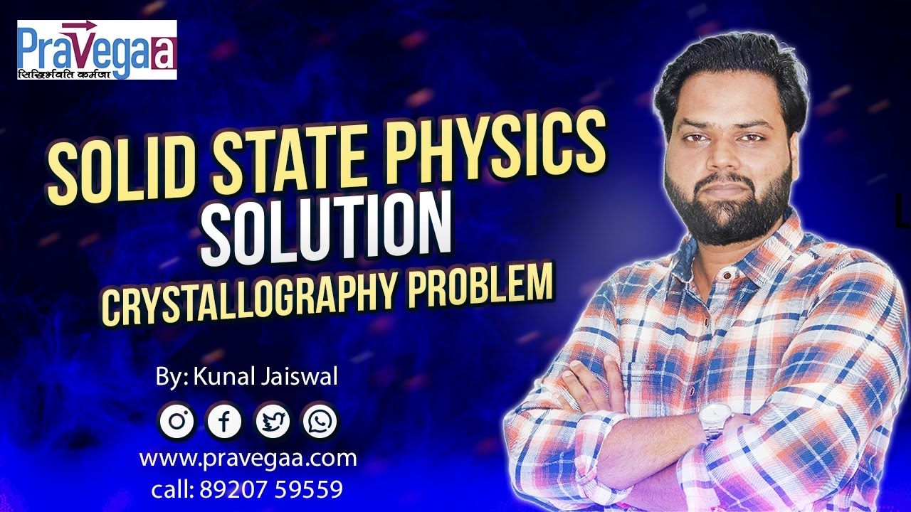IIT JAM 2008 Solid State Physics solution, Crystallography Problem- By ...